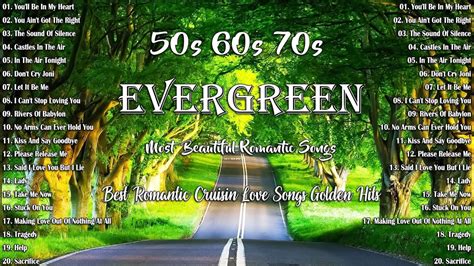 Evergreen Cruisin Love Songs - Most Beautiful Romantic Songs 50s 60s 70s - Phil Collins, Bee ...
