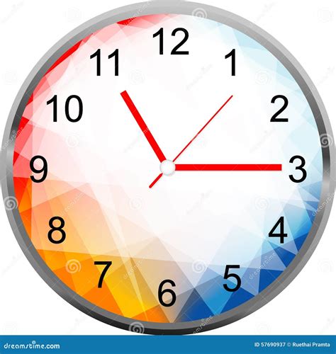 Creative Clock Face Design. Stock Vector - Illustration of face, pointer: 57690937