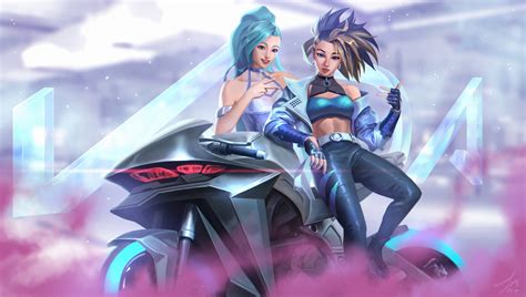 KDA Akali And Seraphine 4k Wallpaper,HD Games Wallpapers,4k Wallpapers ...