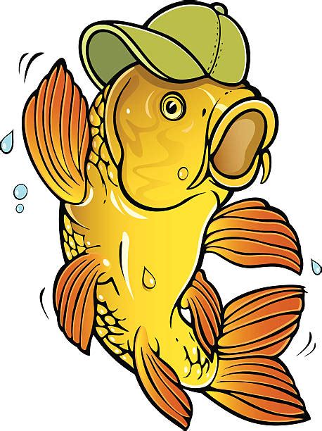 Carp Fishing Clip Art, Vector Images & Illustrations - iStock