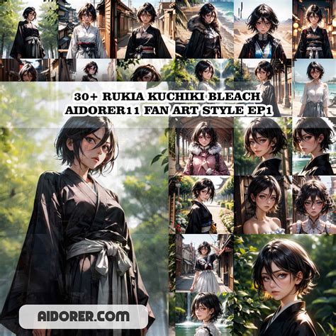 30+ RUKIA KUCHIKI BLEACH AIDORER11 FAN ART STYLE EP1 - Aidorer Digital ...