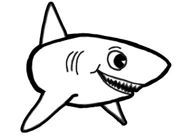 How to Draw Sharks with Cartoon Shark Drawing Lesson – How to Draw Step by Step Drawing Tutorials