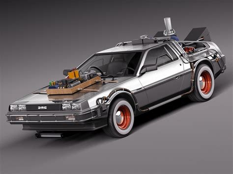 Back To The Future Delorean Episode 3 Wild... 3D Model .max .obj .3ds ...