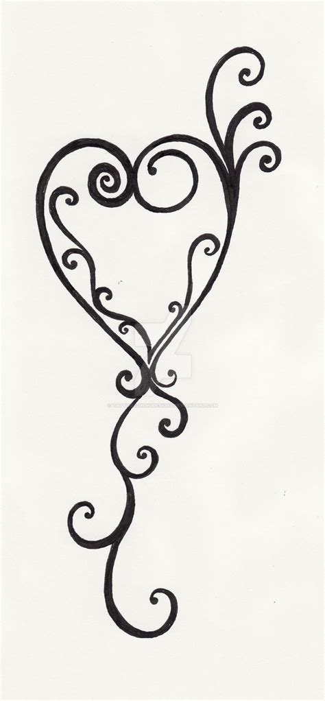 Swirling Heart Tattoo by TattooedWingDesigns on DeviantArt