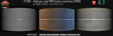 Highway road PBR texture seamless 21588