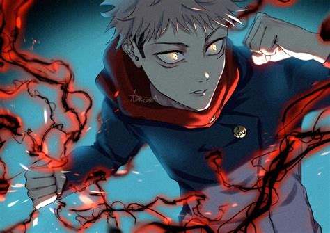 an anime character with white hair and blue eyes is surrounded by red blood splatters