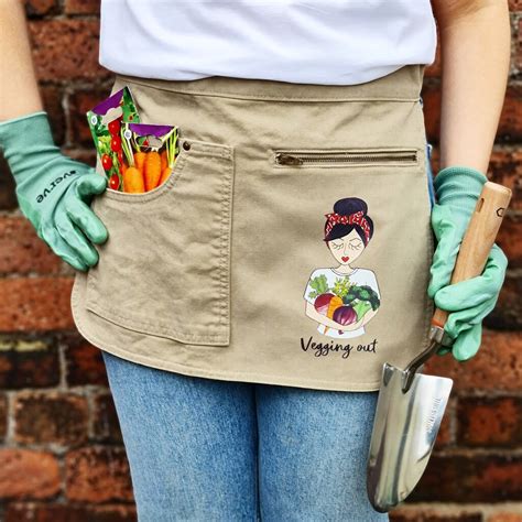 Personalised Veggy Lady Hip Gardening Apron By Syd&Co