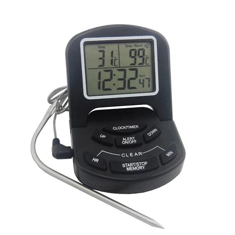 Electronic Thermometer Probe Digital Thermometer For Meat Water Food Barbecue BBQ Cooking ...