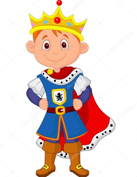 Cute boy with king costume — Stock Vector © tigatelu #28529059