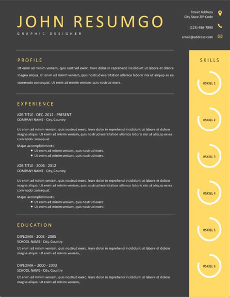 9 Template Resume atau CV Modern Download Gratis untuk Microsoft Word ...