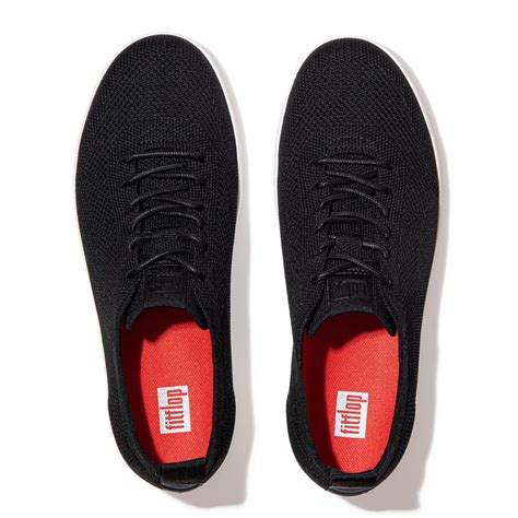 Fitflop South Africa - Fitflop Womens Rally Airyknit - Fitflop Sneakers Black Sale Online