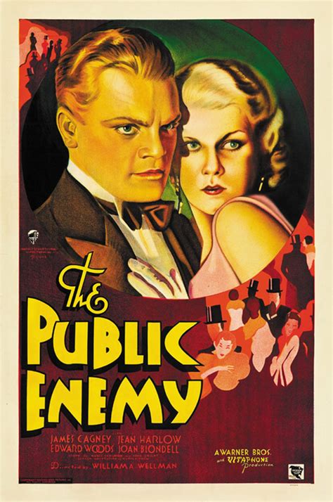 The Public Enemy 1931 Jean Harlow James Cagney Movie Poster - Etsy