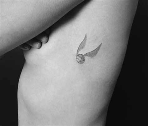 41++ Awesome Minimalist golden snitch tattoo image HD