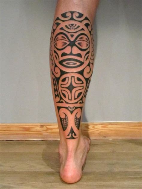 15 Unique Tribal Calf Tattoos