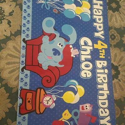 Blue's Clues Birthday Banner, Blue's Clues Party Banner, Blue's Clues ...