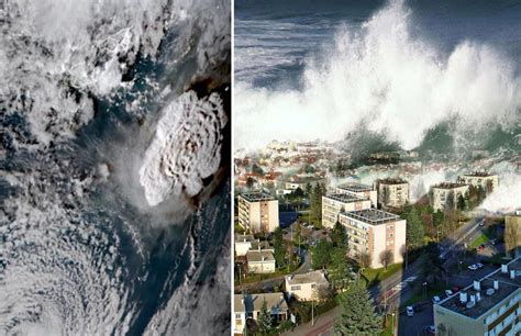 Tsunami Warning for Tonga after Volcano Erupts undersea