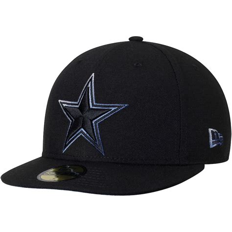 Dallas Cowboys New Era Color Dim 59FIFTY Fitted Hat - Black