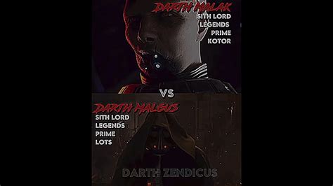 Darth Malak vs. Darth Malgus - YouTube