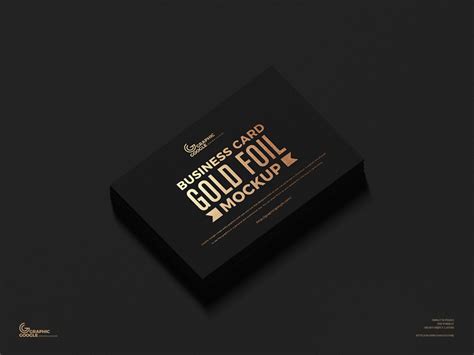 Free-Gold-Foil-Business-Card-Mockup-PSD-Vol-3 - Graphic Google - Tasty ...