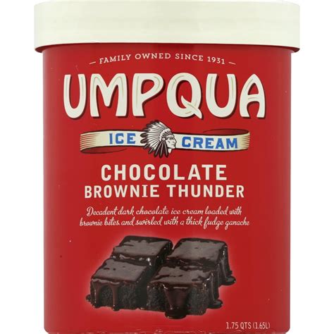 Umpqua Chocolate Brownie Thunder Ice Cream, 1.75 qts - Walmart.com - Walmart.com