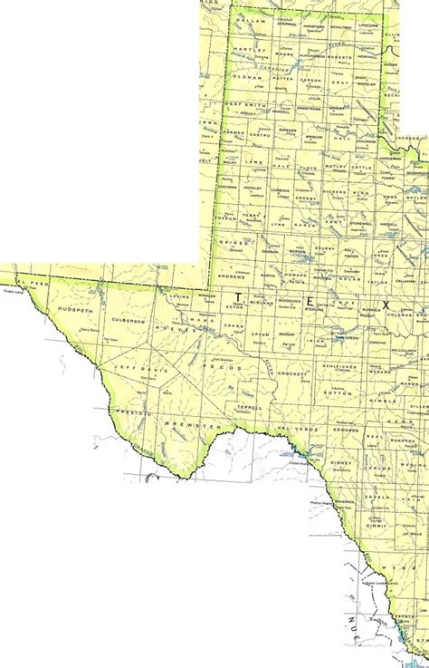 State And County Maps Of Texas - Texas State University Interactive Map ...