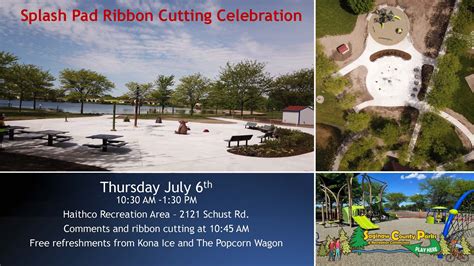 Come celebrate our new splash pad,... - Saginaw County Parks | Facebook