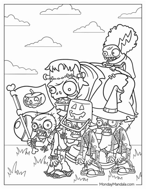 34 Plant vs Zombies Coloring Pages (Free PDF Printables)