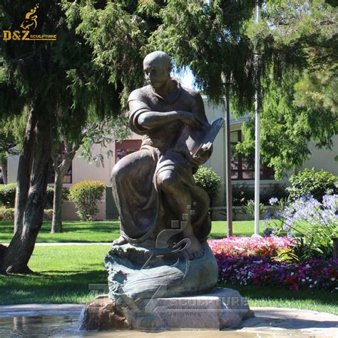 Outdoor Campus Decor Metal Religion Sculpture Bronze Saint Ignatius Statue DZB-431 | D&Z custom ...