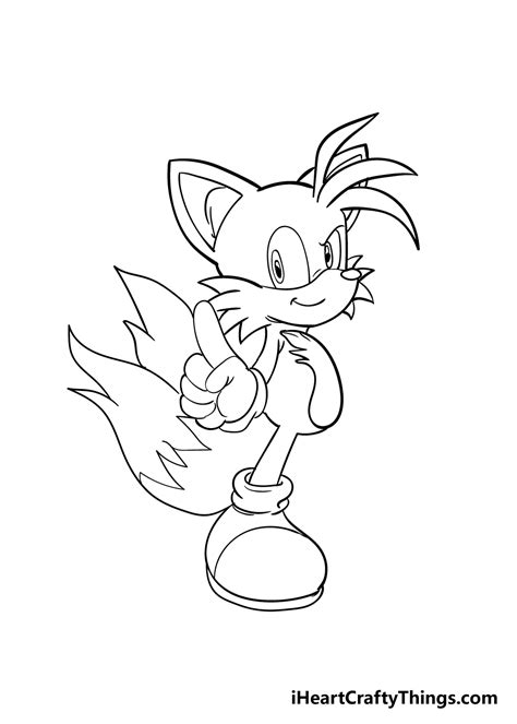 Tails Drawing - How To Draw Tails Step By Step