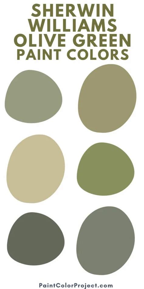 The 11 best Sherwin Williams Olive Green paint colors - The Paint Color ...