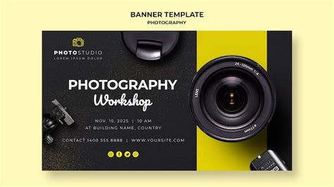 Free PSD | Camera banner template