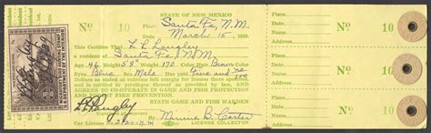 1939-40 (5.00) with RW4 New Mexico Hunting License - Waterfowl Stamps and More