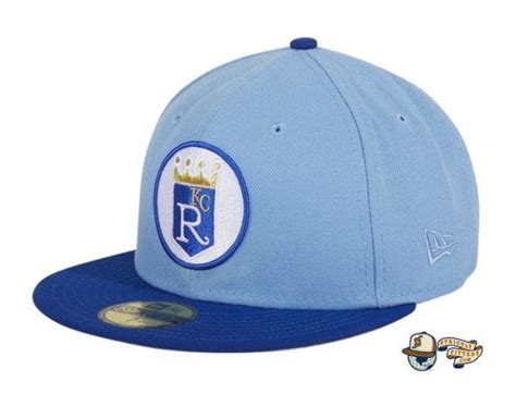 Hat Club Exclusive Kansas City Royals 1971 Logo Light Blue Royal ...