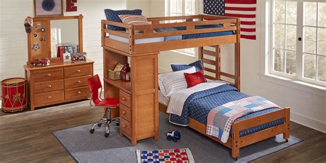 Creekside Taffy Twin/Twin Student Bunk Bed with Desk - Rooms To Go