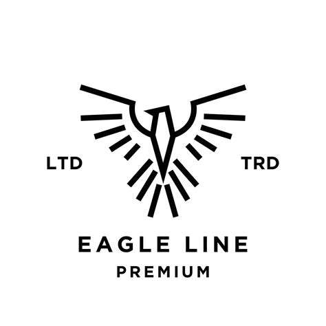 Eagle Line abstract logo icon design illustration 22770737 Vector Art ...