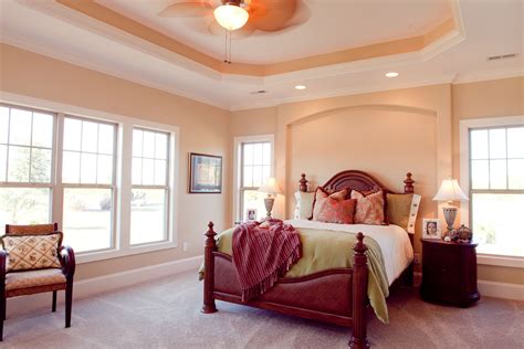 Tray ceiling, recessed lighting, windows everywhere...what more could you ask for in your master ...