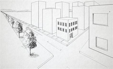 2 Point Perspective Drawing Above Horizon ~ Beatty Design