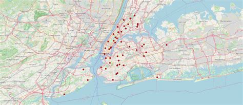 Emergency departments in NYC. This figure shows the locations (dots) of... | Download Scientific ...