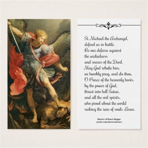 St Michael The Archangel Prayer Printable