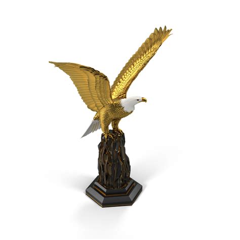 Golden Eagle Sculpture PNG Images & PSDs for Download | PixelSquid - S105271636