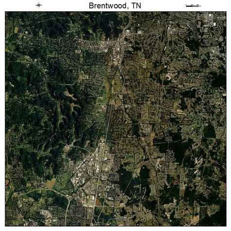 Aerial Photography Map of Brentwood, TN Tennessee