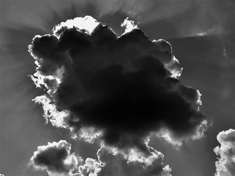 Free stock photo of black-and-white, cloud, clouds