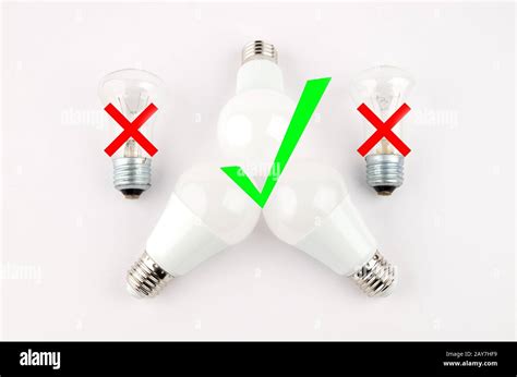 several LED energy saving light bulbs over the old incandescent, use of ...