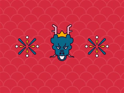 Chinese New Year Dragon by Margarita Ivanchikova for Icons8 on Dribbble