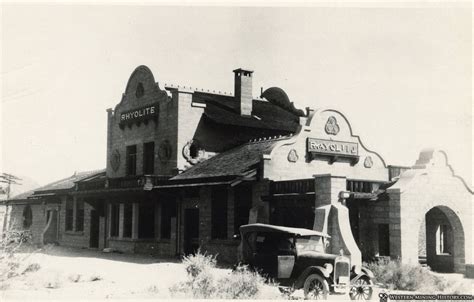 Railroad Depot at Rhyolite, Nevada 1920 – Western Mining History