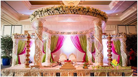 engagement Decorations | Wedding mandap, Indian wedding decorations, Wedding stage decorations