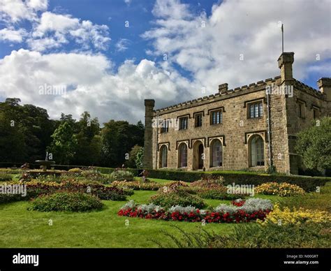 UK Weather: Sunny at Towneley Hall. Flower gardens at Towneley Hall ...