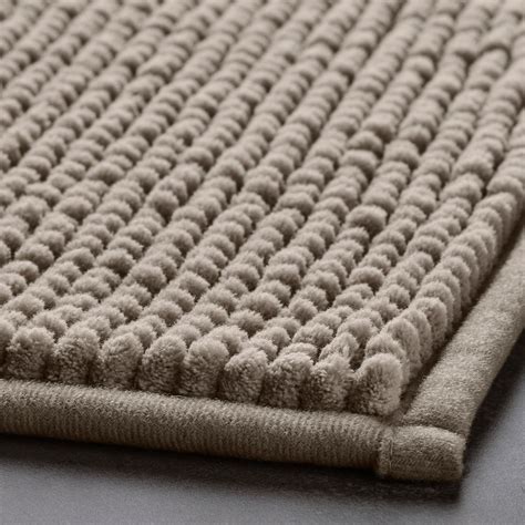 TOFTBO bath mat, dark beige, 20x31" - IKEA