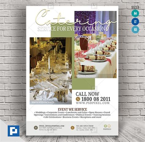 Catering and Event Management Flyer - PSDPixel | Event management, Flyer, Event company