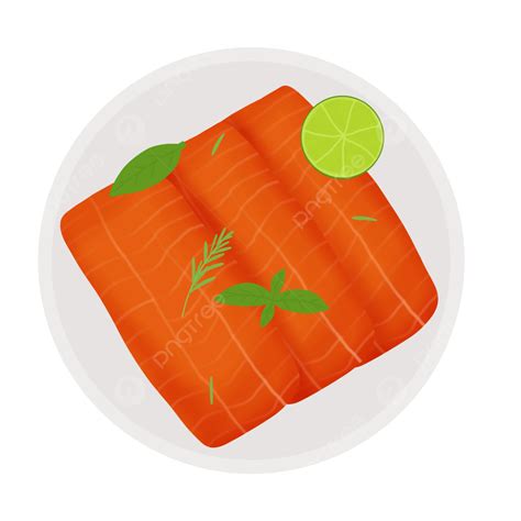 Simple Salmon Illustration, Salmon, Salmonfish, Salmon Meat PNG Transparent Clipart Image and ...